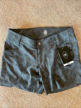 Club Ride Apparel Women's Charcoal Patterned Shorts